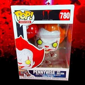 Pennywise with red balloon # 780 funko (nib) with pop protector